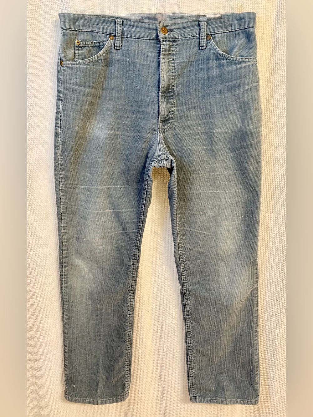 36x40 Vintage Cowden Corduroy Jeans-Light Blue-Gray